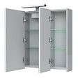 ALLIBERT - Armoire miroir de toilette éclairante 80 cm  Juno 3 portes - vignette