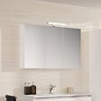ALLIBERT - Armoire miroir de toilette éclairante 120 cm Juno 3 portes tryptique - vignette