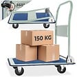 TECTAKE - Chariot de transport 150 kg blanc - vignette