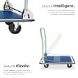 TECTAKE - Chariot de transport 150 kg blanc - vignette