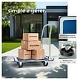 TECTAKE - Chariot de transport 150 kg blanc - vignette