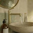 ESSEBAGNO - Portofino mitigeur lavabo haut or brossé - vignette