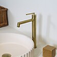 ESSEBAGNO - Portofino mitigeur lavabo haut or brossé - vignette