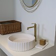 ESSEBAGNO - Portofino mitigeur lavabo haut or brossé - vignette