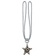 VCREATIONS - Embrasse de rideau en osier et coton - Gris - 45cm - vignette