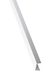 SPTD - Profil en U PVC adhésif blanc - L.2,6m - vignette