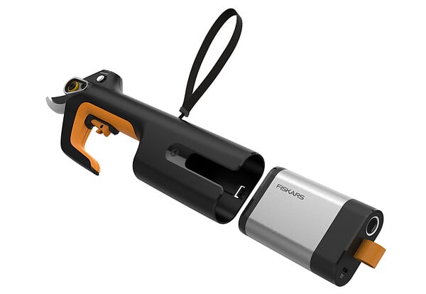 FISKARS - Sécateur électrique à batterie - lame franche - coupe 30mm - large