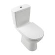 VILLEROY ET BOCH - Combi Pack O.NOVO PLUS - Sortie horizontale - Blanc- Avec abattant Soft Close blanc - vignette