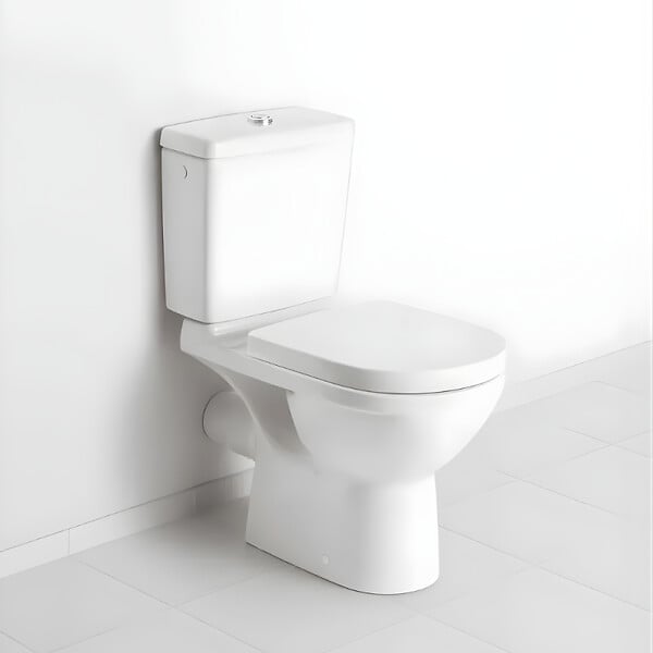 VILLEROY ET BOCH - Combi Pack O.NOVO PLUS - Sortie horizontale - Blanc- Avec abattant Soft Close blanc - large