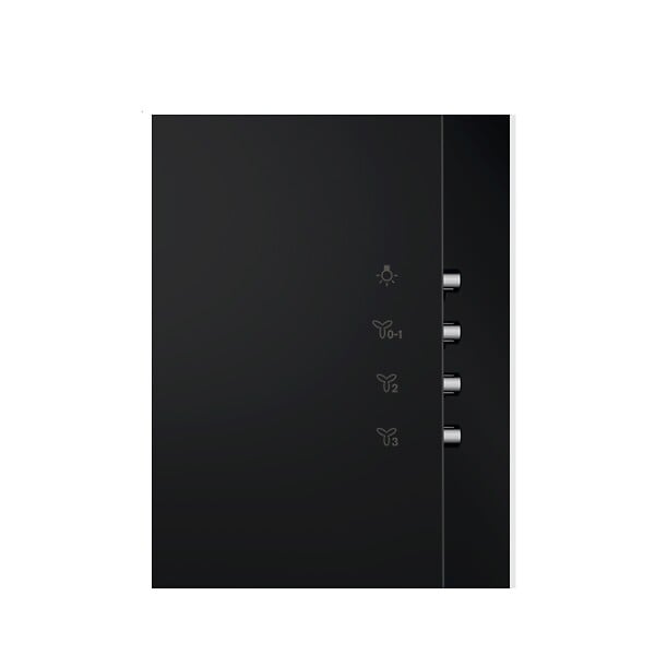 ELECTROLUX - Hotte Décorative Murale 60cm 600m3/h Noir - LFV326K - large