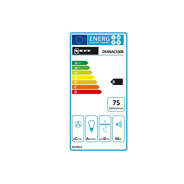 NEFF - Groupe Filtrant 52cm 570m3/h Noir - D54NAC1S0B - large