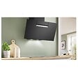 BOSCH - hotte décorative inclinée 80cm 768m3/h noir - DWK87FN60 - vignette