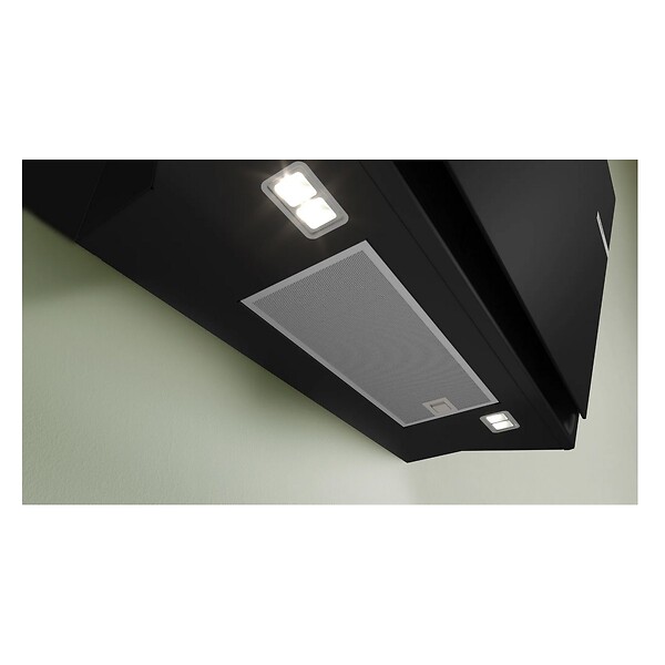 BOSCH - Hotte Décorative Inclinée 80cm 438m3/h Noir - DWJ81AN60 - large