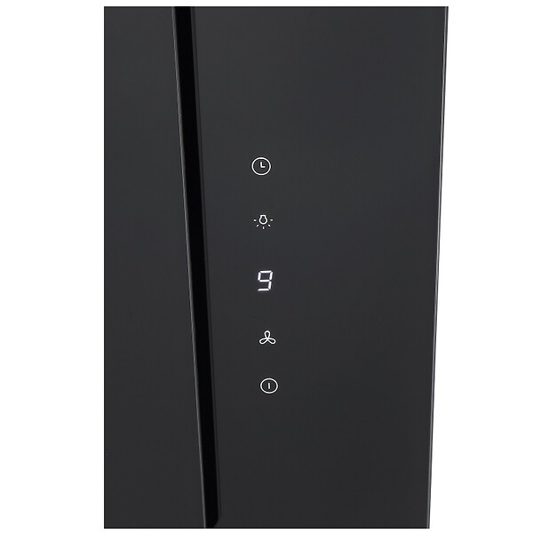 BRANDT - Hotte Décorative Inclinée 90cm 543m3/h Inox/verre - BHV1974IB - large