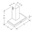 CANDY - hotte décorative murale 90cm 65db 571m3/h inox - cmb955x - vignette
