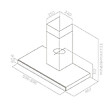 ELICA - Hotte Décorative Murale 90cm 69db 581m3/h Noir/inox - PRF0104626A - vignette