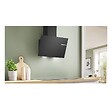 BOSCH - hotte décorative inclinée 60cm 550m3/h noir - DWK65DK60 - vignette