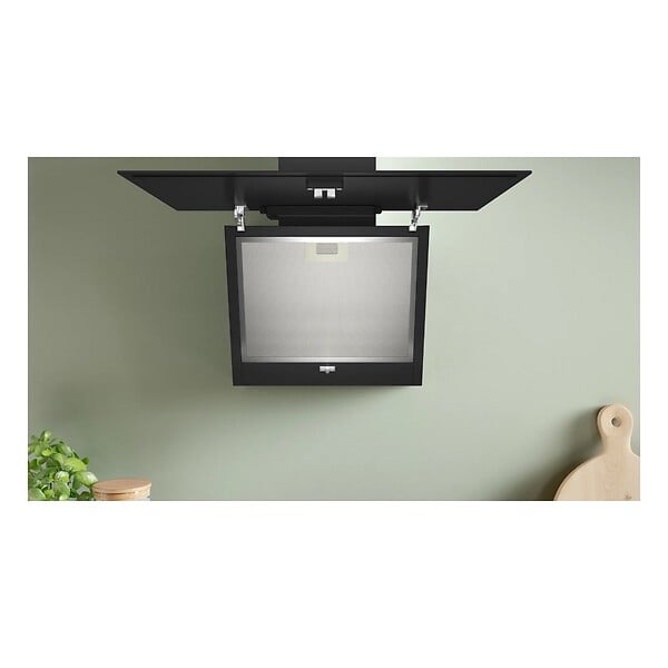 BOSCH - hotte décorative inclinée 60cm 550m3/h noir - DWK65DK60 - large