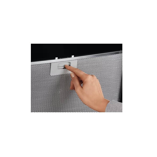 ELECTROLUX - hotte décorative inclinée 90cm 615m3/h noir - LFV439K - large