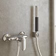 JACOB DELAFON - Douchette 2 jets Shift Ellipse noir et chrome - vignette