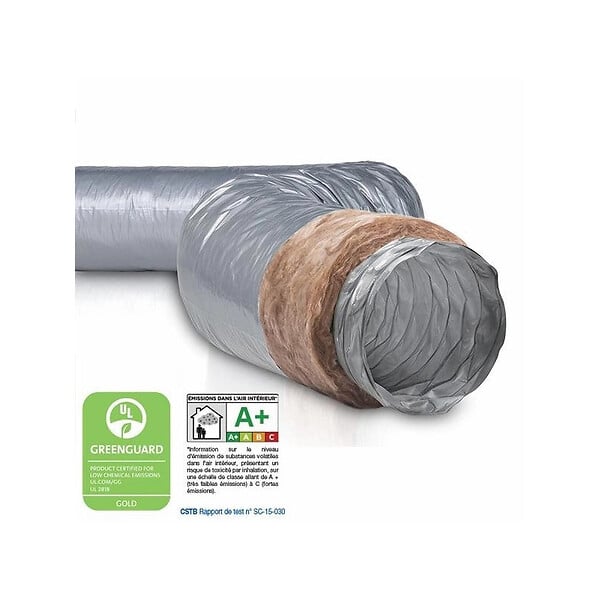 NATHER - Gaine souple PVC isolée ép.25 mm ECOSOFT 6 mètres - Diamètre (mm): 160 - large