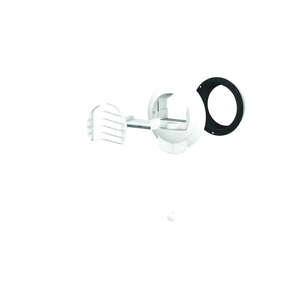 ANJOS - Bouche VMC cuisine autoréglable double débit ALIZE AUTO diamètre 125 mm (sans manchette) - Débit (m3/h): 20/75 - large
