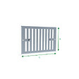 ANJOS - Grille aération réglable métallique ANJOS GO - LxH (mm): 170 x 140 - Couleur: Blanc - vignette