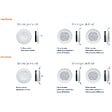 ANJOS - Bouche VMC plastique blanc ajustable BOREA à joint sans manchette - Diamètre (mm): 80 - vignette