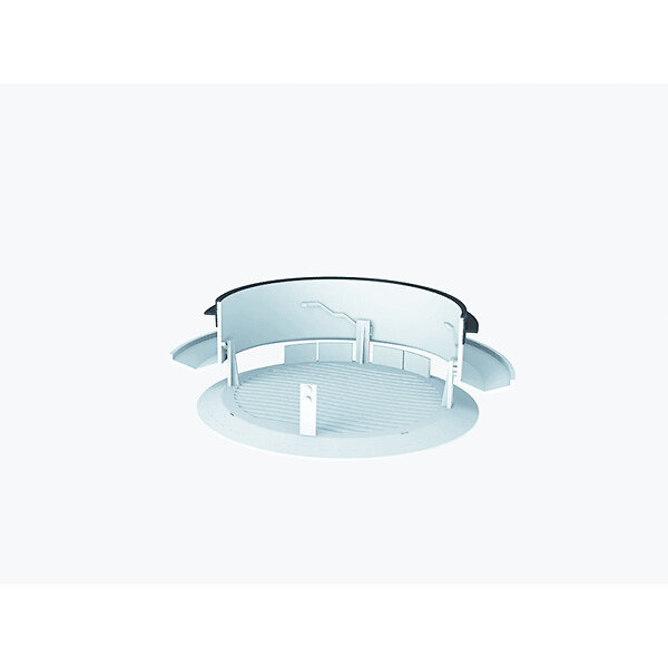ANJOS - Bouche VMC plastique blanc ajustable BOREA à joint sans manchette - Diamètre (mm): 125 - large