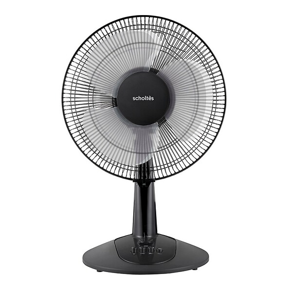 SCHOLTES - ventilateur de table 30cm 55w 3 vitesses noir - SCVEL530E - large
