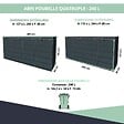 ATOLE - Cache poubelle extérieur quadruple en acier galvanisé - Abri poubelle pour 4 conteneurs 240 Litres - Anthracite RAL7016 - vignette