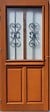 GD MENUISERIES - Porte d'entrée Bois Vitrée SyraH H215 x L90 cm Côte Tableau, p.Droit (Poignée, Barillet ref 010403FP) - vignette