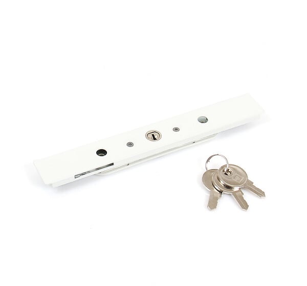 AVOSDIM - Serrure de volet laquée avec cache plastique - Blanc - large