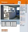 GD MENUISERIES - Verriere d'Atelier Bois MDF Noir 3 Vitrages Clairs H108 cm x L112 cm - vignette