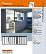 GD MENUISERIES - Verriere d'Atelier Bois MDF Noir 5 Vitrages Clairs H108 cm x L182 cm - vignette