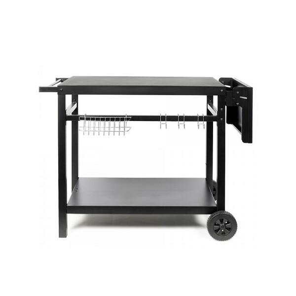 LIVOO - chariot pour plancha noir/métal - GS170N - large