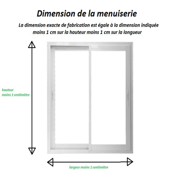 GD MENUISERIES - Fenetre Coulissante Aluminium H105 x L100 cm Blanc 2 vantaux - large
