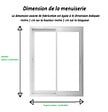 GD MENUISERIES - Fenetre Coulissante Aluminium H105 x L100 cm Blanc 2 vantaux - vignette