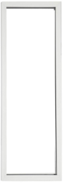 GD MENUISERIES - Fenetre Fixe En Aluminium Blanc Vertical H215 x L60 cm - large