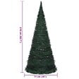 VIDAXL - vidaXL Sapin de Noël artificiel pré-éclairé avec guirlandes vert 210cm - vignette