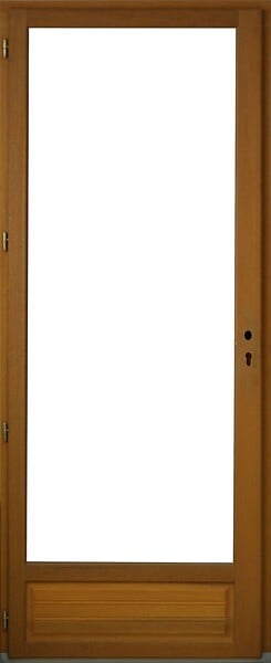 GD MENUISERIES - Porte Fenetre Bois 1 Vantail H215 x L90 cm Côte Tableau Tirant Gauche - large