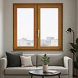 GD MENUISERIES - Fenetre Bois 2 Vantaux H155 x L110 cm Côte Tableau - vignette