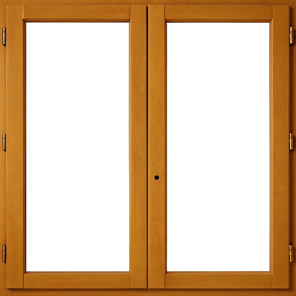 GD MENUISERIES - Fenetre Bois 2 Vantaux H155 x L110 cm Côte Tableau - large