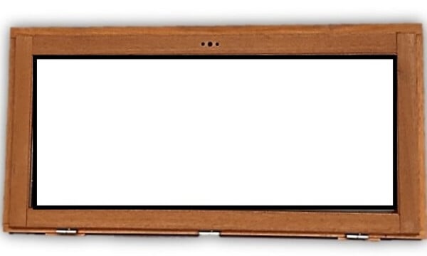 GD MENUISERIES - Chassis Abattant En Bois H45 x L40 Côte Tableau - large