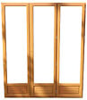 GD MENUISERIES - Porte Fenetre Bois 3 Vantaux H215 x L180 cm Côte Tableau - vignette