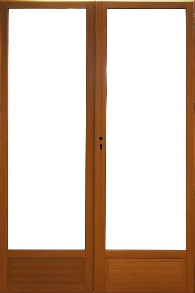 GD MENUISERIES - Porte Fenetre Bois 2 Vantaux H215 x L120 cm Côte Tableau - large