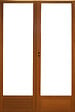 GD MENUISERIES - Porte Fenetre Bois 2 Vantaux H215 x L120 cm Côte Tableau - vignette