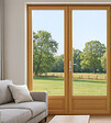 GD MENUISERIES - Porte Fenetre Bois 2 Vantaux H205 x L140 cm Côte Tableau (Poignée, Barillet ref 01245F924) - vignette