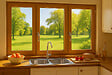 GD MENUISERIES - Fenetre Bois 3 Vantaux H125 x L180 cm Côte Tableau, poignee (ref 010220F9) - vignette