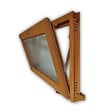 GD MENUISERIES - Chassis Abattant En Bois H45 x L80 cm Côte Tableau, poignee (ref 010220F9) - vignette
